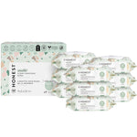 The Honest Company Clean Conscious Multi-Use Wipes, Unscented Hypoallergenic Baby Wipes for Sensitive Skin, 99% Water Plant-Based Compostable Wipes, Pattern Play, 720 Count
