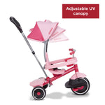 Radio Flyer 4-in-1 Stroll 'N Trike, Ages 1-5, Toddler Tricycle & Stroller, Foam Tires, Push Handle, UV Canopy, Removable Tray, Seatbelt, Amazon Exclusive