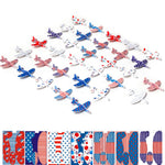Defemim 32 Pack Glider Planes for Kids,Foam Glider Plane Toy,Foam Gliders Planes Toys,16 Designs,for Boys and Girls Birthday Party Favors,Classroom Prizes,party favors kids