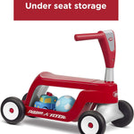 Toddler Scooter or Ride On Baby Toys, Radio Flyer Scoot 2 Scooter, for Ages 1-4, Red Ride On Toys