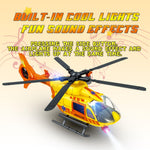 RANHANGQI 15" Rescue Helicopter Toy Light and Sound Rescue Vehicles Toys for Kids Aged 3 Toddler Kids Boys Gifts (Police Helicopters)