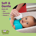 Saline Nose Wipes by Boogie, for Baby & Kids, Face, Hand & Body, FSA/HSA Eligible, Made with Vitamin E, Aloe, and Natural Saline, Unscented, 90 Count (Pack of 1)