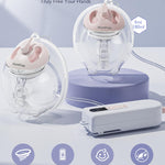 Breast Pump Hands Free K3 Updated,Wearable Breastfeeding Pump with Soft Double-Seal Flange,1800mAh Long Battery Life & LED Display, 3 Modes & 9 Levels Electric Breast Pumps Portable 15-24mm