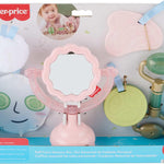 Fisher-Price Baby Toys Mini Me Moments Self-Care Sensory Set 6-Piece Rattle & Teether Activities for Newborns Ages 3+ Months