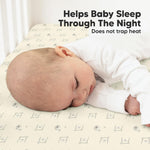 KeaBabies 2-Pack Organic Crib Sheets for Boys, Girls - 52x28 Fitted Crib Mattress Sheet Neutral, Breathable Jersey Cotton Cover for Baby Bed, Toddler Mattress, Soft & Cute Prints (Bumble Bear)