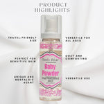 Baby Powder Scent Fragrance Mist for Women and Men - 2 oz, Clear