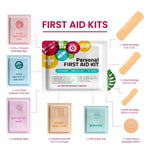 First Aid Emergency Medical Kit Mini and Travel Size - | Great for Kids, Schools, Business, Hiking, Camping | Wound Care Products (Multi-Color) (1)