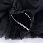 Anbaby Baby Girls Soft Tutu Skirt Toddler Ruffled Pants Diaper Cover Black 3-6M