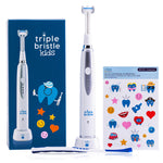 Triple Bristle Kids Sonic Three Sided Toothbrush, 1 Pack