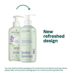 ATTITUDE 2-in-1 Shampoo and Body Wash for Baby, EWG Verified, Dermatologically Tested, Made with Naturally Derived Ingredients, Vegan, Sweet Apple, 16 Fl Oz