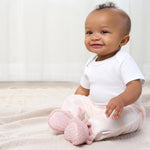 Gerber Baby Girl's 4-Pack Microfleece Pants, Pink Gingham