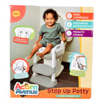Step Up 2 N 1 Potty Training Seat, Upgrade Toddler Toilet Seat for Kids Boys Girls, Potty Training Toilet, Splash Guard Anti Slip Pad Step Stool