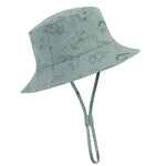 Durio Baby Bucket Sun Hat Toddler Sun Hats Summer Beach Hat UPF 50+ Sun Protection Bucket Hats for Kids Infant Baby Boy Girl Gifts Seaweed Blue Dinosaur 12-24 Months