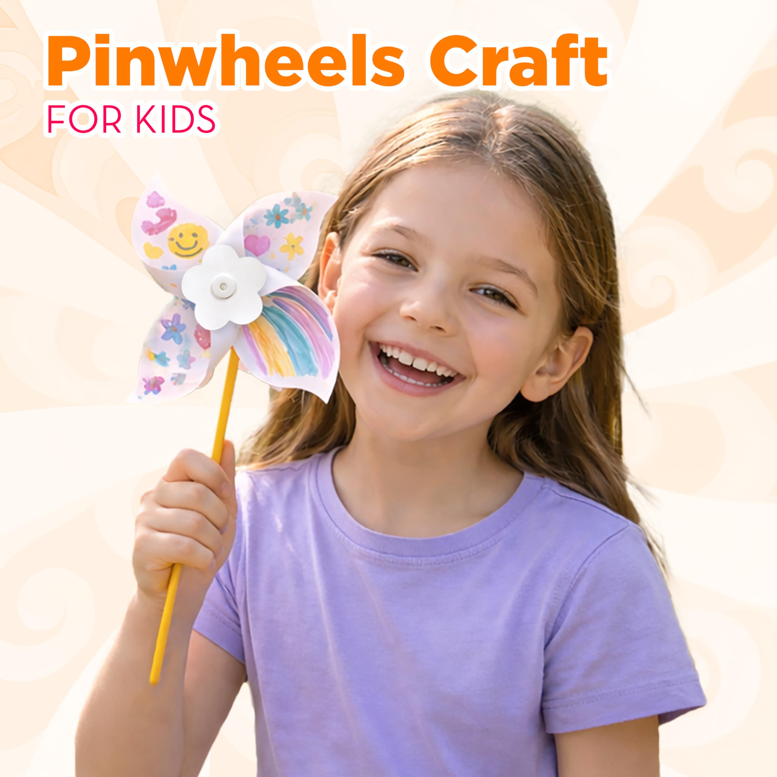 4E's Novelty 24 Pack DIY Pinwheels Craft for - 4E's Novelty - Baby and ...