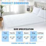 BALEINE Waterproof Queen Mattress Protector, Breathable 3D Air Fabric Cooling Smooth Soft Washable Mattress Cover with 8''-21'' Deep Pocket