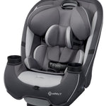 Safety 1st Grow and Go All-in-One Slim Convertible Car Seat, Rear Facing, 5-40 lbs, Forward Facing (30–65 lbs), High Back Booster Seat 40-100 pounds, Sugar Plum Pop
