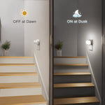 DORESshop Led Night Light, Plug into Wall, [2 Pack] with Dusk to Dawn Sensor, 1W 5000K Dimmable Night Light from 0LM to 100LM for Bathroom Hallway Bedroom Kids Room Stairway