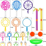 Giant Bubble Wands, Big Bubble Wands Toys Set with Tray Bulk Funny Bubbles Maker for Kids Toddlers Adults Summer Outdoor Activities Birthday Gifts Bubble Party Favors, 22 Pcs