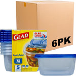 Glad Food Storage Containers, Deep Dish, 64 Ounce, 3 Count