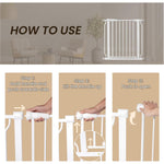 BalanceFrom Easy Walk-Thru Safety Gate for Doorways and Stairways with Auto-Close/Hold-Open Features, 30-Inch Tall, Fits 29.1 - 33.8 Inch Openings, White