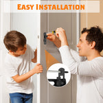 4 Packs 90 Degree Flip Barn Door Lock Latches, Matte Black Stainless Steel Gate Latch Security Door Latch for Barn Door, Pet Door, Bathroom, Cabinet Closet, Window, Sliding Door Lock