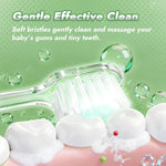 Papablic Toddler Sonic Electric Toothbrush Kids for Ages 1-3 Years, Baby Electric Toothbrush with Cute Dino Cover and Smart LED Timer, 2 Brush Heads (Max)