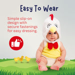 Dress Up America Baby Rooster Costume - Infant Halloween Chicken Costume For Girls And Boys