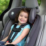 Safety 1st Grow and Go All-in-One Slim Convertible Car Seat, Rear Facing, 5-40 lbs, Forward Facing (30–65 lbs), High Back Booster Seat 40-100 pounds, Sugar Plum Pop