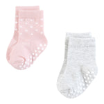 Hudson Baby Infant Girl Cotton Rich Newborn and Terry Socks, Soft Dots, 6-12 Months