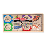 Melissa & Doug Self-Correcting Alphabet Wooden Puzzles With Storage Box (52 pcs)