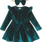Mioglrie Baby Girl Dress Toddler Girls' Dresses 3 6 9 12 18 24 Months 2t 3t Girls Clothes Fall Winter Outfits