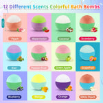 Bath Bombs for Kids with Surprise Inside, 24 Pack Kid Bath Bombs Gift Set, Easter Valentines Day Gifts for Kids Bubble Fizzy for Girls Boys with Toys Inside, Easter Basket Stuffers