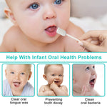 JJOVCE Baby Tongue Cleaner,Disposable Baby Mouth Cleaner, Soft Gauze Toohthbrush Newborn Oral Cleaning Stick Dental Care for 0-36 Month Baby (100)