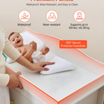 VEVOR Changing Table Dresser, Baby Diaper Change Station with 3 Drawers, Multi-Functional Modern Changing Table Dresser with Storage Organizer Nursery for Children's Room, White