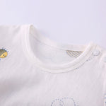 pureborn Baby Bodysuit - Short Sleeve Cotton Romper Summer One-piece Outfit for Infant Boys Girls 0-3 Months Bees