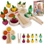 Fisher-Price Wood Montessori Toy Sorting Tree, American Montessori Society Seal of Excellence, Wooden Learning Activity Puzzle & Expert Play Tips for Preschool Kids Ages 3+ Years (Amazon Exclusive)