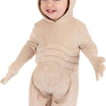 Infant E.T. Halloween Costume | Baby E.T. Costume Outfit with Hooded Jumpsuit with Attached Mitt and Booties