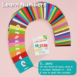 Number Flash Cards for Toddlers | Award-Winning - Toddler Math Flash Cards | Learn Counting Flashcards Numbers 1–100 | Help Kids Count Games | Kids Toys Numbers Match For Preschoolers Kindergarten 2-4