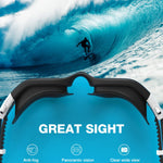 ZIONOR Swim Goggles, G1 SE Swimming Goggles Anti-fog for Adult Men Women (A0-Clear Lens Black White Frame)