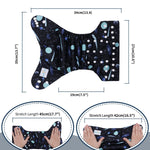 babygoal Reusable Charcoal Cloth Diapers with Double Gussets, 3 Pack Washable Baby Pocket Diapers with 3pcs Charcoal Inserts and Wet Dry Bag(Space,Moon,Star,Rocket)