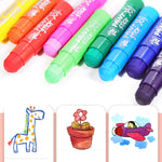 TBC The Best Crafts Paint Sticks,12 Classic Colors, Washable Paint, Non-Toxic, Tempera Paint Sticks for Kids and Students