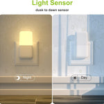 MAZ-TEK Plug in Night Light, Warm White LED Nightlights with Smart Dusk to Dawn Sensor for Kids, Nursery, Ideal for Bedroom, Bathroom,Hallway, Stairs, Kitchen, 6 Pack