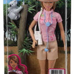 Barbie Careers Doll & Accessories, Zoologist Wearing Removable Outfit with Hat, Clipboard & Koala Figure That Can Hold Doll's Arm