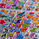 Stickers for Kids 1000+, 3D Puffy Stickers for Kids Toddlers 40 Different Sheets Variety Pack for Scrapbooking, Gifts, Rewards Including Animals, Stars, Fishes, Hearts, Dinosaurs, Cars and More