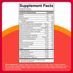 SmartyPants Organic Kids Multivitamin Gummies: Probiotics, Omega 3 (ALA), Vitamin D3, C, Vitamin B12, B6, A, K & Zinc for Immune Support, Biotin, Three Fruit Flavors, 120 Count (30 Day Supply)