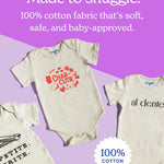 Chunky Deli La Dolce Vita Baby Bodysuit Gender Neutral Foodie Outfit Soft 100% Cotton Short Sleeve One-Piece for Infant Boy or Girl Cute Coming Home Gift