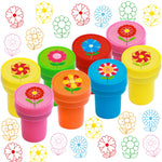 Fancy Land Flower Stamps Self Inking Spring Stampers for Kids Party Supplies Easter Basket Fillers School Classroom Students Reward Favors 12Pcs