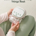 Momcozy BreezyClear Pro™ Nasal Aspirator for Baby, Hospital-Grade 75 kPa Nose Sucker with 9 Adjustable Suction Levels, Electric Nose Cleaner for Toddler, Light & Music Soothing