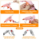 Mini Hot Glue Gun Kit 8 Pieces Hot Melt Gun Crafts for Kids School Craft Project DIY Arts and Home Quick Repairs (20 Watts,Multicolor)