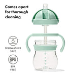 OXO Tot Transitions Straw Cup with Handles 6 oz. - Opal and Blossom - 2 Pack